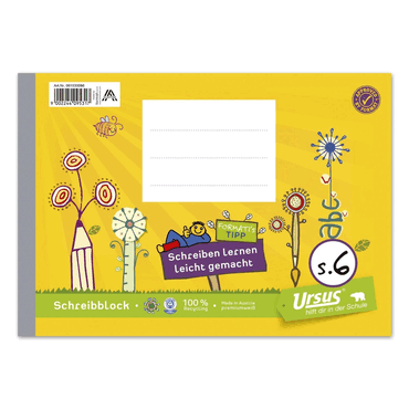 2 x Formati Schreibblock S.6 - A5 quer 48 Blatt 80g/qm 6/6/6mm liniert von Formati