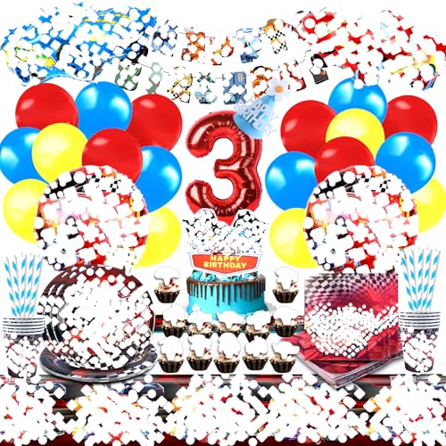 Car Luftballon 3 Jahre, Car Geburtstagsdeko, Car Kindergeburtstag Deko, Geburtstagsdeko Car Jungen, Pappbecher, Servietten, Banner, Tortendeko, Happy Birthday Kit, 101Pcs Car Luftballon 3 Jahre, Car Geburtstagsdeko, Car Kindergeburtstag Deko, Geburtstagsdeko Car Jungen, Pappbecher, Servietten, Banner, Tortendeko, Happy Birthday Kit, 101Pcs von Forninc