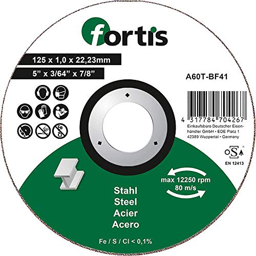FORTIS Trennscheibe Stahl 125 x 1,0mm gerade von Fortis