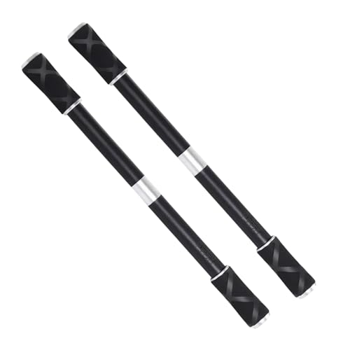 FortuneGlobe 2 Stück Drehstifte, professionell, für Spinning, Kugelschreiber mit rutschfester Beschichtung, ergonomisches Design, ausgewogenes Gewicht, für Unterhaltung, Fingerübungen und Übungen von FortuneGlobe