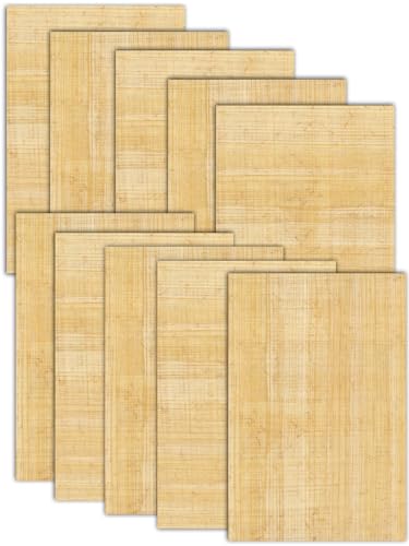 Papyrusblätter 25 Blatt Natur Papyrus 30x20cm aus Ägypten für Schulen, Kunst-Unterricht Papyrusrolle - Blanco Hochzeitskarten aus Papyri, Hieroglyphen Blatt von Forum Traiani