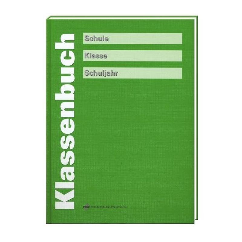 Klassenbuch (Grün), Gebunden von Forum Verlag Herkert