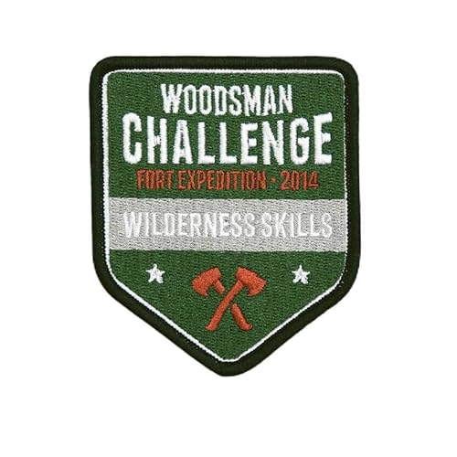 Stoff-Aufnäher Woodsman Challenge Fort Expedition 2014 Wilderness Skills 8,1 x 6,8 cm Holzfäller Abzeichen Stoff-Aufnäher Woodsman Challenge Fort Expedition 2014 Wilderness Skills 8,1 x 6,8 cm Holzfäller Abzeichen von Fosco Industries