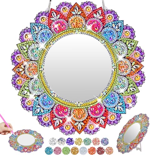 Fosdaling Geschenk Mädchen: Diamond Painting Spiegel, Mandala Basteln Set Geschenke, Bastelset Geburtstagsgeschenk für 6-15 Jährige Kinder, Kreatives Spielzeug Deko ab 6 7 8 9 10 11 12 13 14 15 jahre Fosdaling Geschenk Mädchen: Diamond Painting Spiegel, Mandala Basteln Set Geschenke, Bastelset Geburtstagsgeschenk für 6-15 Jährige Kinder, Kreatives Spielzeug Deko ab 6 7 8 9 10 11 12 13 14 15 jahre von Fosdaling