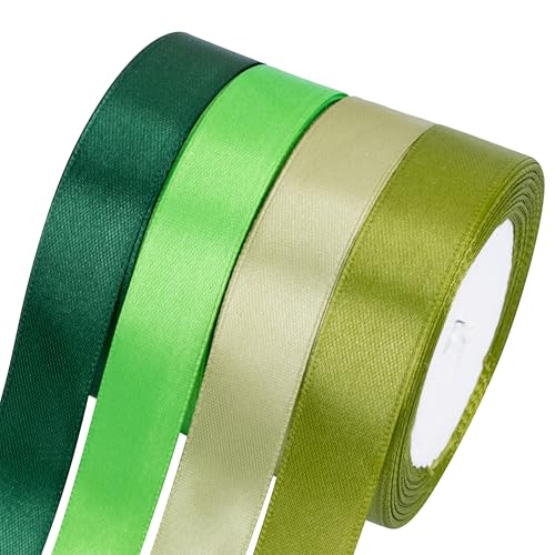 Foshird Grünes Satinband, 20 mm dick, für Geschenkverpackungen, Basteln, Haarschleifen, Party-Dekorationen, Hochzeit, Auto, Kuchen, Weihnachten Foshird Grünes Satinband, 20 mm dick, für Geschenkverpackungen, Basteln, Haarschleifen, Party-Dekorationen, Hochzeit, Auto, Kuchen, Weihnachten von Foshird