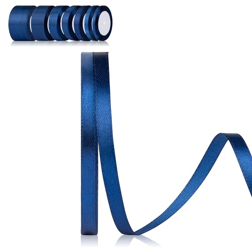 Foshird Satinband Blau 6mm x 22m Geschenkband DunkelBlau Schleifenband Polyester Bänder zum Basteln Dekoband für Geschenkverpackung Geburtstag DIY -Marineblau Foshird Satinband Blau 6mm x 22m Geschenkband DunkelBlau Schleifenband Polyester Bänder zum Basteln Dekoband für Geschenkverpackung Geburtstag DIY -Marineblau von Foshird