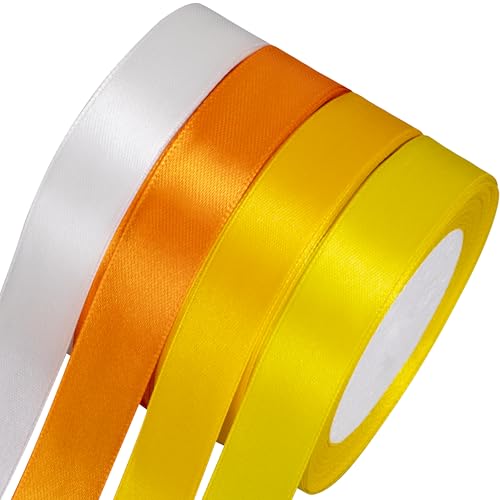 Foshird Satinband Orange 20mmx22m Geschenkband Gelb Schleifenband Hochzeit Bänder zum Basteln Weiß Dekoband für Luftballons DIY Geschenkverpackung Geburtstag Foshird Satinband Orange 20mmx22m Geschenkband Gelb Schleifenband Hochzeit Bänder zum Basteln Weiß Dekoband für Luftballons DIY Geschenkverpackung Geburtstag von Foshird