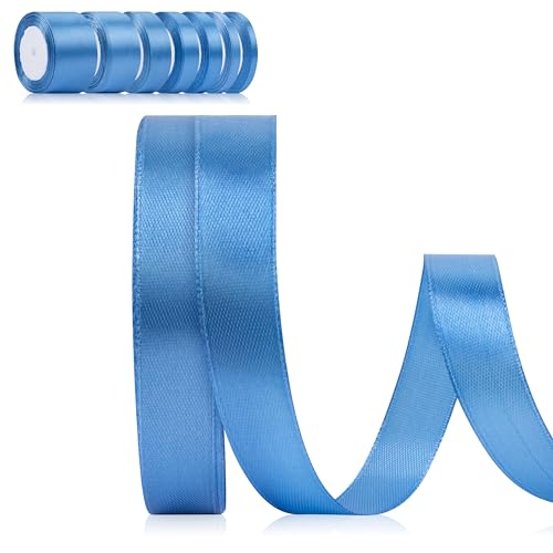 Foshird Schleifenband Blau 15mm x 22m Geschenkband Blau Satinband Bänder zum Basteln Dekoband für Luftballons Geschenkverpackung Geburtstag Hochzeit DIY Foshird Schleifenband Blau 15mm x 22m Geschenkband Blau Satinband Bänder zum Basteln Dekoband für Luftballons Geschenkverpackung Geburtstag Hochzeit DIY von Foshird