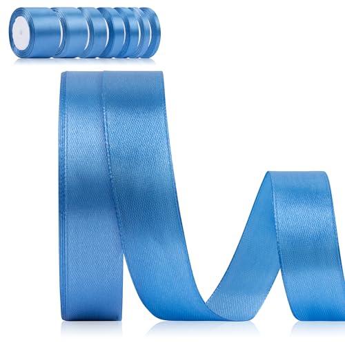 Foshird Schleifenband Blau 20mm x 22m Geschenkband Breit Schleifenband Hochzeit Polyester Bänder zum Basteln Dekoband für Geschenkverpackung Geburtstag DIY Foshird Schleifenband Blau 20mm x 22m Geschenkband Breit Schleifenband Hochzeit Polyester Bänder zum Basteln Dekoband für Geschenkverpackung Geburtstag DIY von Foshird