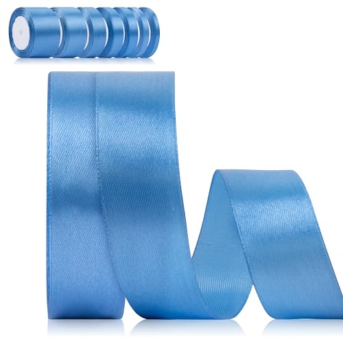 Foshird Schleifenband Blau 25mm x 22m Geschenkband Breit Schleifenband Hochzeit Polyester Bänder zum Basteln Dekoband für Geschenkverpackung Geburtstag DIY Foshird Schleifenband Blau 25mm x 22m Geschenkband Breit Schleifenband Hochzeit Polyester Bänder zum Basteln Dekoband für Geschenkverpackung Geburtstag DIY von Foshird