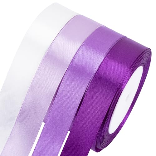 Foshird Violettes Satinband, 20 mm dick, für Geschenkverpackungen, Basteln, Haarschleifen, Party-Dekorationen, Hochzeit, Auto, Kuchen, Weihnachten Foshird Violettes Satinband, 20 mm dick, für Geschenkverpackungen, Basteln, Haarschleifen, Party-Dekorationen, Hochzeit, Auto, Kuchen, Weihnachten von Foshird
