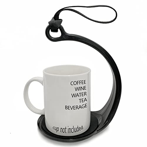 Fosly Becherhalter (mit Untersetzer) für heiße und kalte Getränke, Tee, Kaffeeliebhaber, kein Verschütten von Fosly