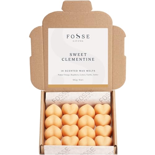Süße Clementine stark duftende Wachsschmelzen 16-er Pack - Das Geschenk für jeden Anlass - Hergestellt im Vereinigten Königreich - Orangenduft von Fosse Living