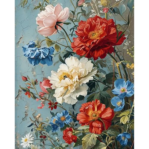 Malen Nach Zahlen Erwachsene Blumen, Malen Nach Zahlen für Erwachsene Blumen, Paint by Numbers Adult auf Leinwand ohne Rahmen, DIY Acryl Painting by Numbers für Home Wall Decor Geschenk 40x50 CM Malen Nach Zahlen Erwachsene Blumen, Malen Nach Zahlen für Erwachsene Blumen, Paint by Numbers Adult auf Leinwand ohne Rahmen, DIY Acryl Painting by Numbers für Home Wall Decor Geschenk 40x50 CM von Fountor