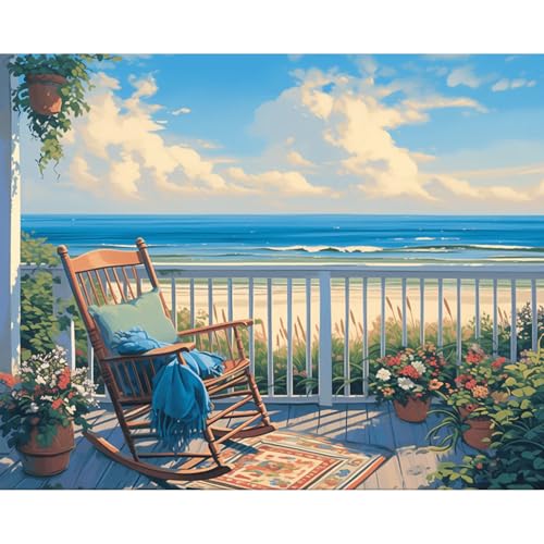 Malen Nach Zahlen Erwachsene Landschaft, Strand Malen Nach Zahlen für Erwachsene, Paint by Numbers Adult auf Leinwand ohne Rahmen, DIY Acryl Painting by Numbers für Home Wall Decor Geschenk 40x50 CM Malen Nach Zahlen Erwachsene Landschaft, Strand Malen Nach Zahlen für Erwachsene, Paint by Numbers Adult auf Leinwand ohne Rahmen, DIY Acryl Painting by Numbers für Home Wall Decor Geschenk 40x50 CM von Fountor