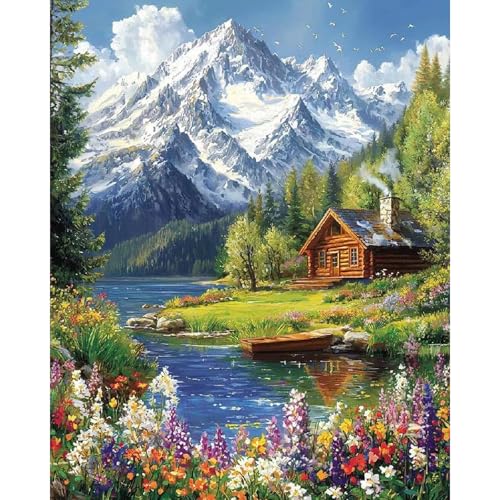 Malen Nach Zahlen Erwachsene landschaft, landschaft Malen Nach Zahlen für Erwachsene, Paint by Numbers Adult auf Leinwand ohne Rahmen, Painting by Numbers für Home Wall Decor Geschenk 40x50 CM Malen Nach Zahlen Erwachsene landschaft, landschaft Malen Nach Zahlen für Erwachsene, Paint by Numbers Adult auf Leinwand ohne Rahmen, Painting by Numbers für Home Wall Decor Geschenk 40x50 CM von Fountor