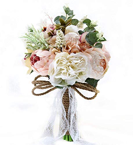 Fouriding Brautstrauß Braut Brautjungfern Blumensträusse Hochzeit Rosen Strauß Blumenstrauß künstlicher Rosenstrauß Bouquet Deko Fouriding Brautstrauß Braut Brautjungfern Blumensträusse Hochzeit Rosen Strauß Blumenstrauß künstlicher Rosenstrauß Bouquet Deko von Fouriding