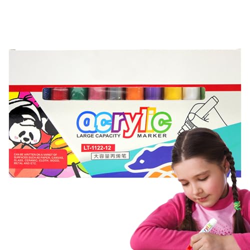 Foway Malstifte | Doppelspitze Marker,Schmutzabweisende Mehrfarbige Wasserfeste Auswaschbare Zeichenstifte Mit 8mm Spitze Für Kalligrafie Graffiti Textilkunst Foway Malstifte | Doppelspitze Marker,Schmutzabweisende Mehrfarbige Wasserfeste Auswaschbare Zeichenstifte Mit 8mm Spitze Für Kalligrafie Graffiti Textilkunst von Foway