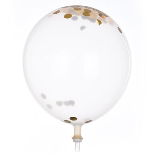 Konfetti-Latexballons - 20er-Pack 12 Zoll buntes Metall-Chrom-Partyballon-Set,Geburtstagsballons, Partydekoration für Verlobung, Brautparty, Party, Babyparty Foway von Foway