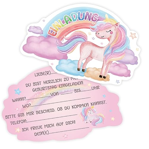 Fowecelt Einhorn Einladungskarten Kindergeburtstag Mädchen - 15 Regenbogen Einhorn Einladungskarten Geburtstag Party für Mädchen und Jungen Kinder Geburtstagsfeier Fowecelt Einhorn Einladungskarten Kindergeburtstag Mädchen - 15 Regenbogen Einhorn Einladungskarten Geburtstag Party für Mädchen und Jungen Kinder Geburtstagsfeier von Fowecelt