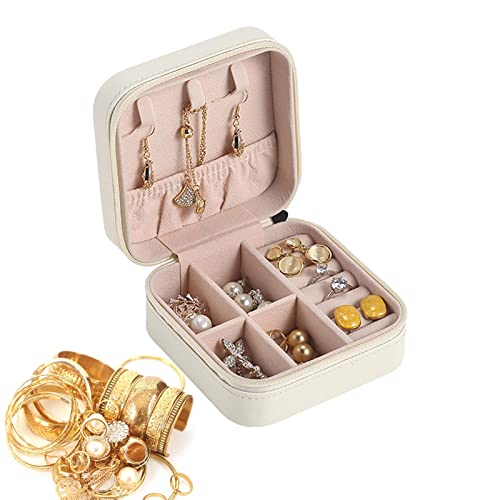 Fowybe Reise-Schmuckkästchen | Kleine Schmuckschatullen für Damenohrringe,Mini-Schmuckkästchen, doppellagig, Reise-Schmuck-Organizer für Frauen, Mädchen, Geschenk, schwarz Fowybe Reise-Schmuckkästchen | Kleine Schmuckschatullen für Damenohrringe,Mini-Schmuckkästchen, doppellagig, Reise-Schmuck-Organizer für Frauen, Mädchen, Geschenk, schwarz von Fowybe