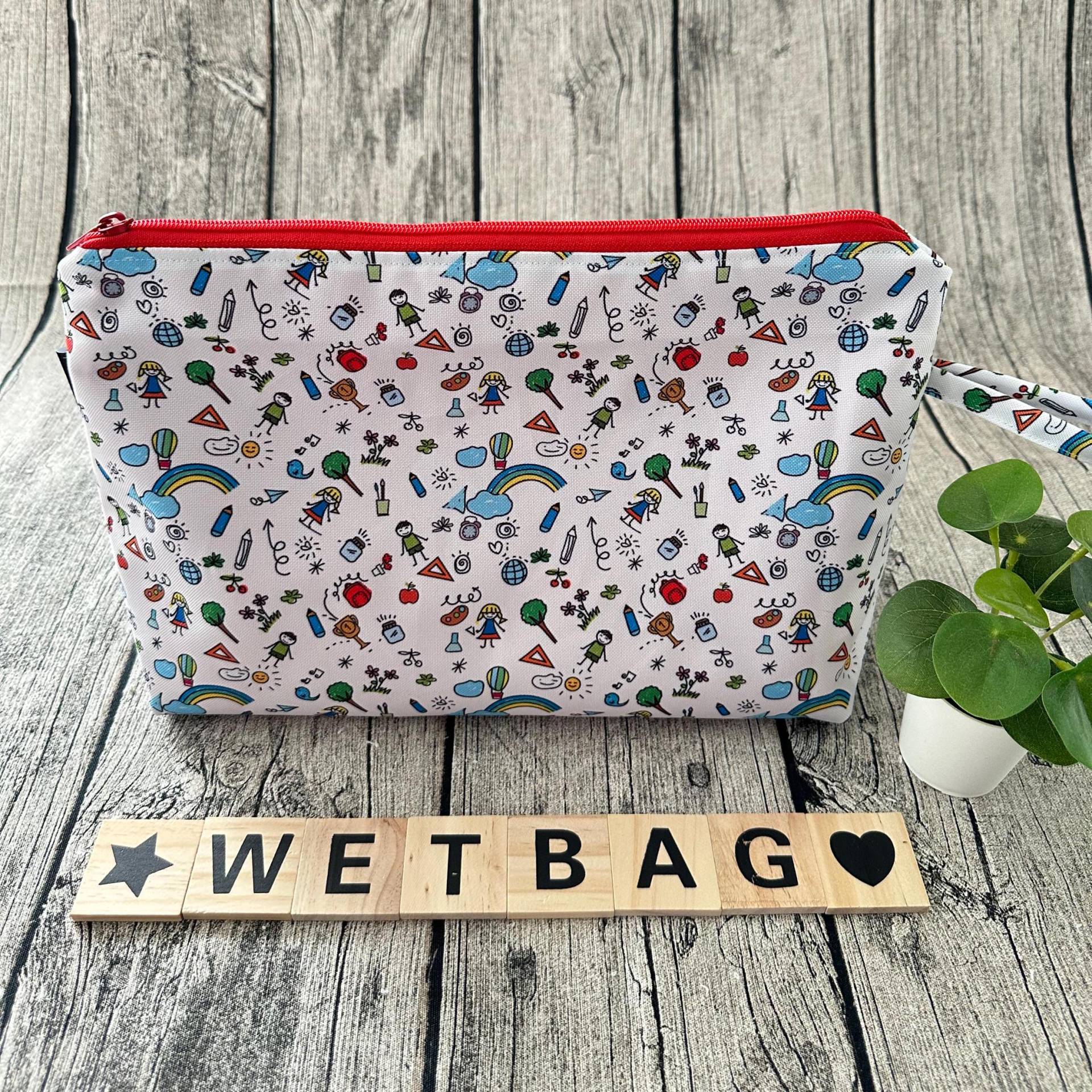 Wetbag Nasstasche Waschtasche Wechseltasche Wickeltasche Wechselkleidung Badetasche Schwimmtasche Kindergartenkind Kita Namensfeld Wetbag Nasstasche Waschtasche Wechseltasche Wickeltasche Wechselkleidung Badetasche Schwimmtasche Kindergartenkind Kita Namensfeld von FoxFrogShop