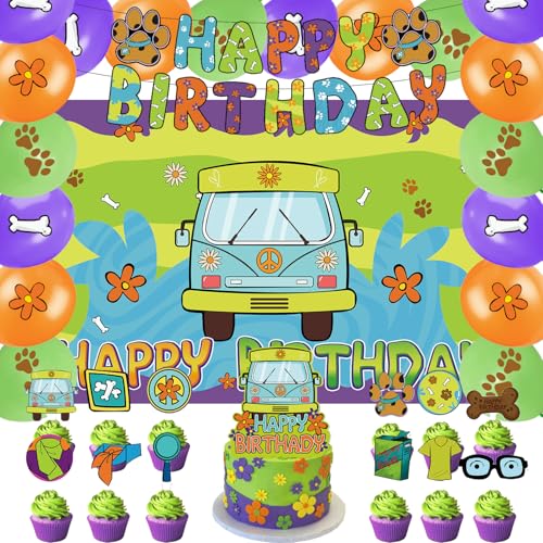 42 Stück Hunde-Geburtstagsparty-Dekorationen, inklusive Kuchenaufsätze, Cupcake-Topper, Banner, Hintergrund, Luftballons – Partyzubehör für Babyparty mit Hundemotiven 42 Stück Hunde-Geburtstagsparty-Dekorationen, inklusive Kuchenaufsätze, Cupcake-Topper, Banner, Hintergrund, Luftballons – Partyzubehör für Babyparty mit Hundemotiven von Foxercases