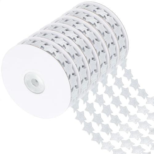 Satinband für die Heimkehr, 2,2 cm breit, Fußball-Satinband, Rolle für Geschenkverpackungen, Heimkehr, Mutterzubehör für Heimwerker, Chrysanthemen, Party-Dekoration, Silberfarben, 6 Rollen Satinband für die Heimkehr, 2,2 cm breit, Fußball-Satinband, Rolle für Geschenkverpackungen, Heimkehr, Mutterzubehör für Heimwerker, Chrysanthemen, Party-Dekoration, Silberfarben, 6 Rollen von Foxtell