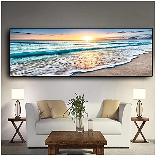 Diamant Painting Bilder für Erwachsene und Kinder Meer Strand groß DIY 5D Diamond Painting Full Drill Strass Stickerei Kreuz Stich Mosaik Diamantmalerei Wand Dekorationen -60x180cm/24x72in Diamant Painting Bilder für Erwachsene und Kinder Meer Strand groß DIY 5D Diamond Painting Full Drill Strass Stickerei Kreuz Stich Mosaik Diamantmalerei Wand Dekorationen -60x180cm/24x72in von Foyaya