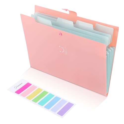 Foydream Dokumentenmappe A4, Fächermappe A4 mit 5 Fächern und Etiketten Portable Expanding Folder, Folder System, Document Organiser for Home, Office, School and Travel Foydream Dokumentenmappe A4, Fächermappe A4 mit 5 Fächern und Etiketten Portable Expanding Folder, Folder System, Document Organiser for Home, Office, School and Travel von Foydream
