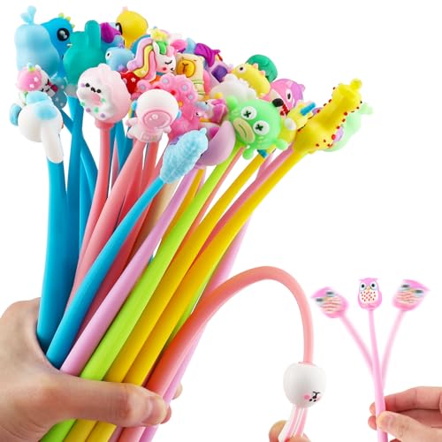 Foydream Lustige Gelschreiber Set, 30 Stück Shake Kugelschreiber Set Mitgebsel Kindergeburtstag Stifte-Set als Gastgeschenk & Giveaways für Jungen & Mädchen von 5 6 7 8 910 Jahren von Foydream