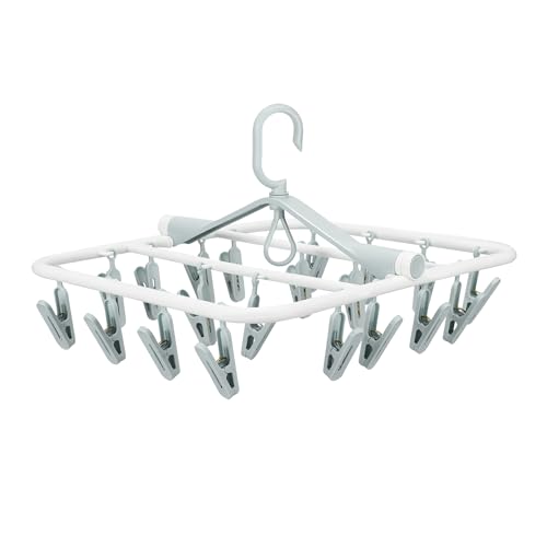 Foyer Nuage Premium-Trockenbügel aus Kunststoff, rostfreier Trockenständer für Kleidung, Socken, Dessous, Feinwäsche, Trockenbügel mit 20 Clips für Babykleidung, Handtücher Foyer Nuage Premium-Trockenbügel aus Kunststoff, rostfreier Trockenständer für Kleidung, Socken, Dessous, Feinwäsche, Trockenbügel mit 20 Clips für Babykleidung, Handtücher von Foyer Nuage