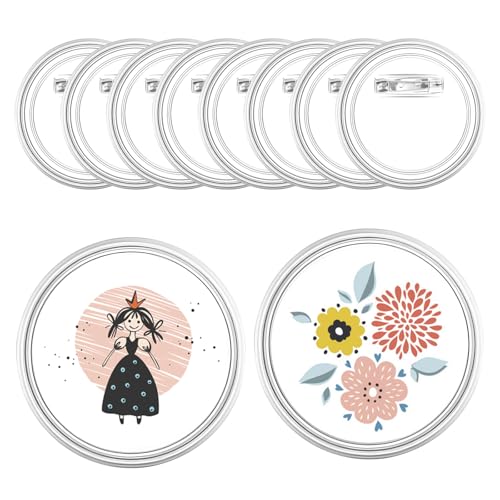 10 Stück Transparente Buttons Anstecker,DIY Bild Ansteckbuttons,Acryl Bild Button Abzeichen,Buttons mit Anstecknadel,Selbstgestalten Ohne Maschine,für Schulprojekte,Fotos,Bilder,Kleidung 10 Stück Transparente Buttons Anstecker,DIY Bild Ansteckbuttons,Acryl Bild Button Abzeichen,Buttons mit Anstecknadel,Selbstgestalten Ohne Maschine,für Schulprojekte,Fotos,Bilder,Kleidung von Foyods