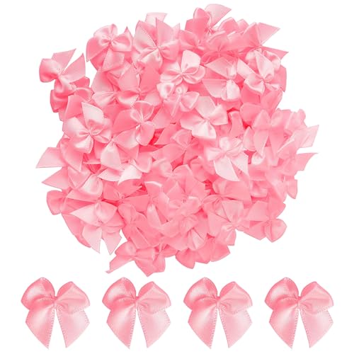 100 Stück Mini Schleifen,2.4 x 2.5cm Satinband Schleife,Rosa Satinband Schleifen für den Weihnachtsbaum,Rosa Kleine Schleifen,für Hochzeit Geburtstagsfeier Dekoration,Handwerk,Basteln Nähen 100 Stück Mini Schleifen,2.4 x 2.5cm Satinband Schleife,Rosa Satinband Schleifen für den Weihnachtsbaum,Rosa Kleine Schleifen,für Hochzeit Geburtstagsfeier Dekoration,Handwerk,Basteln Nähen von Foyods