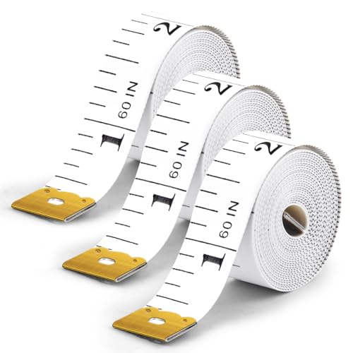 3 Stück Massband,Beidseitiges Körpermaßband, Maßband für Körpermaße zur Gewichtsabnahme,Schneidermaßband Measuring Tape,für Messen von Länge,Brust,Taille usw,Länge 150 cm,Breite 1,3 cm 3 Stück Massband,Beidseitiges Körpermaßband, Maßband für Körpermaße zur Gewichtsabnahme,Schneidermaßband Measuring Tape,für Messen von Länge,Brust,Taille usw,Länge 150 cm,Breite 1,3 cm von Foyods