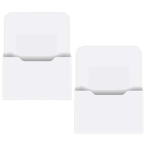 Fozriybefy 2 Pack Magnetische Akten Halter - Papier Halter, Organisator,HäNgende Wand Akten Organisator BüRo Bedarf Aufbewahrung,Magazin Mail Organizer Fall für,Planer,Brief von Fozriybefy