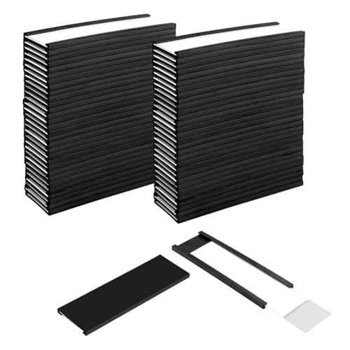 Fozriybefy 60er-Pack Magnetische C-Kanal-Etikettenhalter für Metallgestelle und -Regale mit Schutzfolien und Ersatzstreifen von Fozriybefy