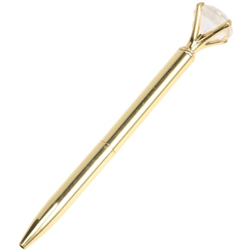 Fozriybefy Kawaii Kugelschreiber Kugelschreiber mit grossen Diamant schwarz Nachfuellstift Mode Schule Buerobedarf,golden Fozriybefy Kawaii Kugelschreiber Kugelschreiber mit grossen Diamant schwarz Nachfuellstift Mode Schule Buerobedarf,golden von Fozriybefy