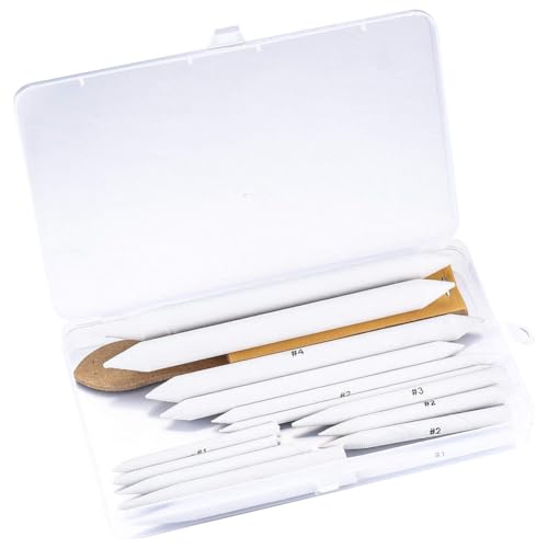 Fozriybefy Papierwischer- und Tortillions-Set, 16-Teiliges Papierwischer-Set, Papierkunstwischer, Skizzen- und Zeichenwerkzeuge von Fozriybefy