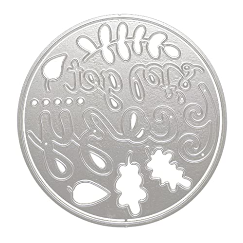 Fpbiagoq Get Cosy Metall-Stanzformen, Schablone, Scrapbooking, Album, Papierkarte von Fpbiagoq