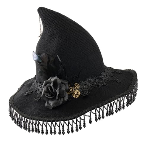 [Fpbiagoq] Halloween-Kostüm-Zubehör für Halloween-Party, Maskerade, eleganter Hut, elegante Serra für Halloween-Kostüm von Fpbiagoq