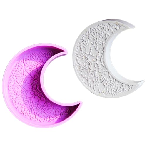 Fpbiagoq Stern-Mond-Silikon-Kerzenformen, gewölbte, türförmige Silikon-Kerzenformen für Epoxidharz, Kerzen, Seife, von Fpbiagoq