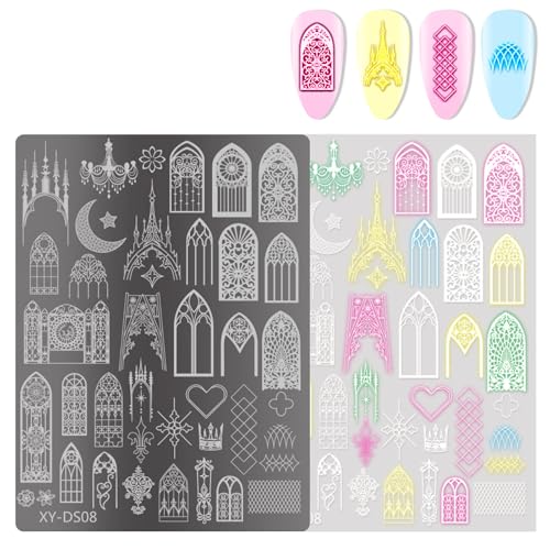 French Tip Nail Stamping Line Nail Stamping Plate Plate Flower Nail Stamping Template Nail Art Stencil for Women French Nail Stamping Plate Flower Stamp Stencil Manicure Template Tools French Tip Nail Stamping Line Nail Stamping Plate Plate Flower Nail Stamping Template Nail Art Stencil for Women French Nail Stamping Plate Flower Stamp Stencil Manicure Template Tools von Fpbiagoq