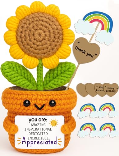 Häkel-Sonnenblumen-Affirmationspuppe – Sie werden erstaunlich inspirierend geschätzt – Dankeschön-Geschenk für Lehrer, Mentor, Kollegen, Anerkennungsdekoration für Ruhestand, Abschied, Weihnachten Häkel-Sonnenblumen-Affirmationspuppe – Sie werden erstaunlich inspirierend geschätzt – Dankeschön-Geschenk für Lehrer, Mentor, Kollegen, Anerkennungsdekoration für Ruhestand, Abschied, Weihnachten von Frabaca