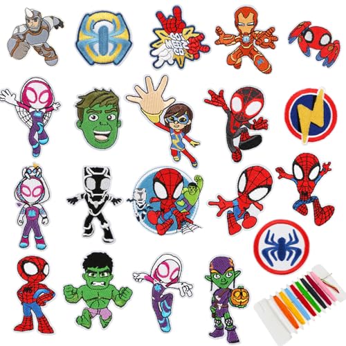 20 Stück Patches zum Aufbügeln,Aufbügelflicken Kinder,Bezogene Anime Aufnäher zum Aufbügeln,Flicken zum Aufbügeln,für DIY Bügelflicken,geeignet für Kleidung,Jacken und Rucksäcke. 20 Stück Patches zum Aufbügeln,Aufbügelflicken Kinder,Bezogene Anime Aufnäher zum Aufbügeln,Flicken zum Aufbügeln,für DIY Bügelflicken,geeignet für Kleidung,Jacken und Rucksäcke. von Fractoluxe