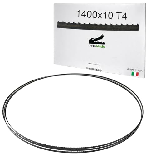 Fraiser 3er Set CrocoBlade Bandsägeblatt 1400 x 10 x 0,65 mm für Holz und Holzwerkstoffe - Profi Ersatz für Bandsägeblatt TC-SB 200, HBS30, HBS25, PBS 350 - TPI 4 von Fraiser