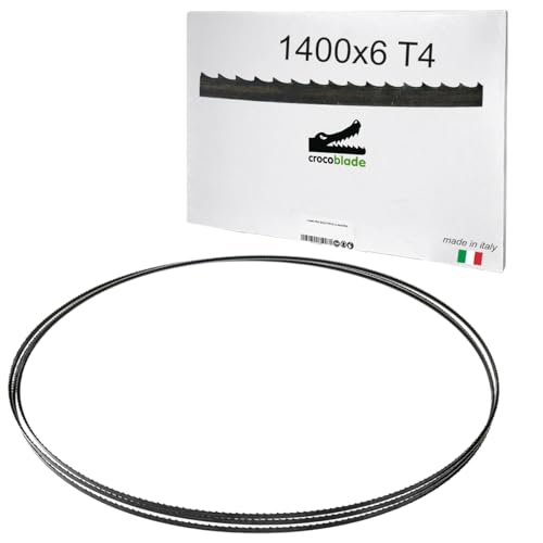 Fraiser CrocoBlade 3er Set Bandsägeblatt 1400 x 6 x 0,65 mm für Holz und Holzwerkstoffe - Profi Ersatz für Bandsägeblatt TC-SB 200, HBS30, HBS25, PBS 350 - TPI 4 von Fraiser