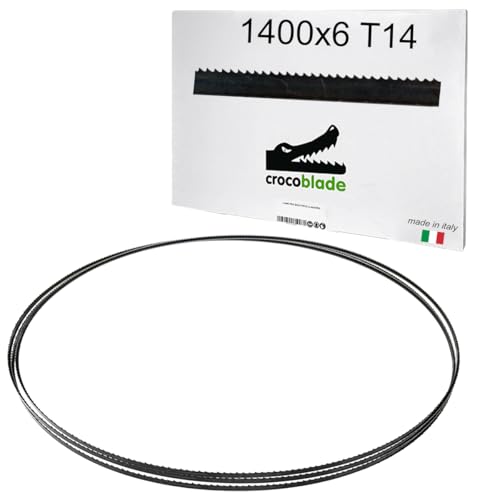 Fraiser CrocoBlade – Set mit 3 Bandsägeblättern 1400 x 6 x 0,65 mm – für Holz und Holzwerkstoffe – professioneller Ersatz für Bandsägen TC-SB 200, HBS30, HBS25, PBS 350 – TPI 8 von Fraiser