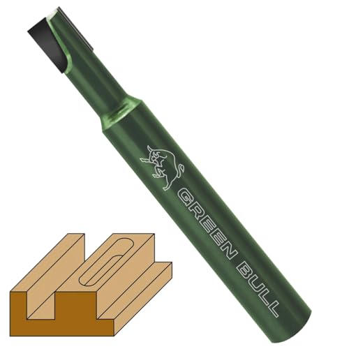 Fraiser GREEN BULL - Diamant-Fräser für Holz, Kunststoff und Leichtmetalle, Schaft 8mm, Durchmesser 6mm, Schnitttiefe 8–15mm - für CNC und Handoberfräse von Fraiser