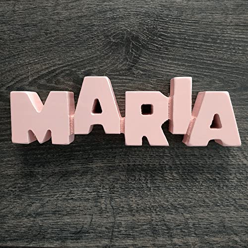 Framan Personalisierbarer Holzbuchstabe 'Maria' - Wanddekoration für Mädchen - Schlafzimmer Framan Personalisierbarer Holzbuchstabe 'Maria' - Wanddekoration für Mädchen - Schlafzimmer von Framan